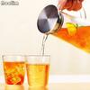 Heatproof Glass Carafe with Stainless Lid Hot or Iced Water Bottle Fruit Flower Tea Teapot 1500ml