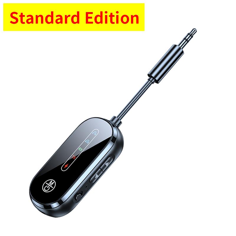 

2 в 1 Bluetooth 5.4 Аудіопередавач Приймач 3,5 мм AUX Джек Літак Бездротовий адаптер Мікрофон Для ТВ Автомобільний комплект Динамік ПК Навушники NO Aircraft Adapter