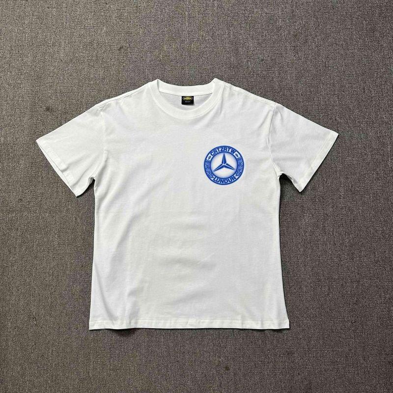 ROADVIBE Loose Fit Devil's Island Print T-Shirt Round Neck Short Sleeve Summer Casual Fashion Urban Style Cotton Shirt for Teens