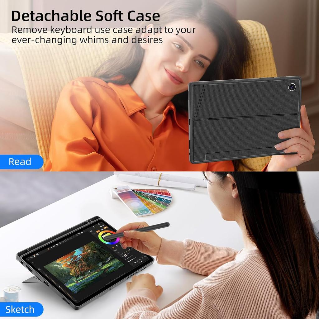 Detachable Design ultra Thin BT Keyboard Cover Suitable for Samsung Galaxy Tab A8 10.5" Built in Touchpad Keyboard Cover