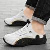 Zapatos de Hombre Talla Grande Verano Baotou Hombres Medias Zapatillas Transpirables Malla Zapatillas Casuales Antideslizantes Zapatillas Deportivas para Hombre Comodidad Chanclas