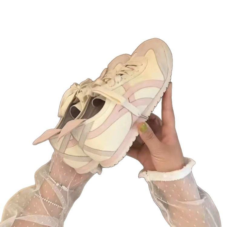 Versatile breathable low-top German training shoes women's 2025 autumn new retro soft-soled flat-bottomed casual sports board shoes