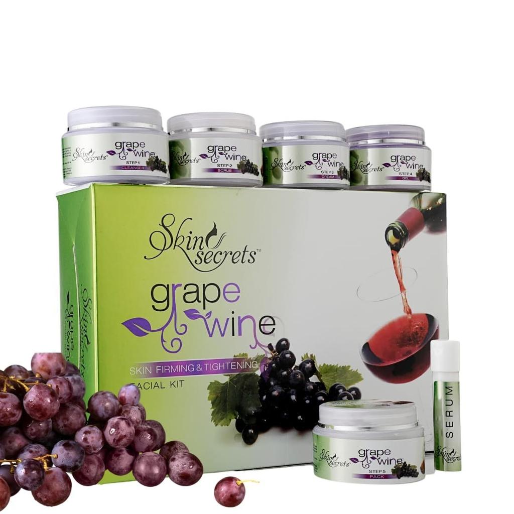 @ Skin Secrets Grape Wine Facial Kit With Grapeseed 310gm UKR635_60%OFF