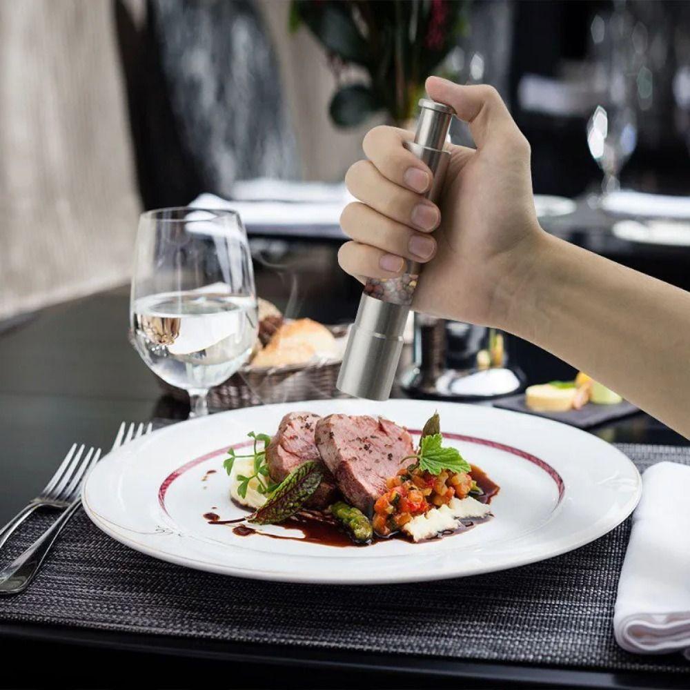 Hand Operation Pepper Grinder Thumb Push Button Spice Grinder Thumb Push Grinder Kitchen Use