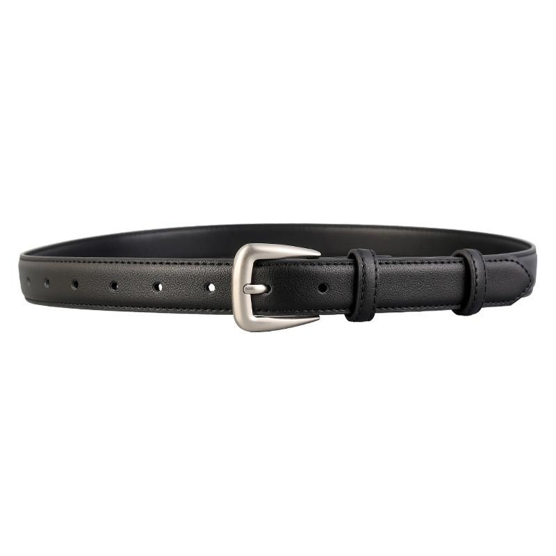 Genuine Leather Womens Belt With Alloy Buckle For Casual And Formal Wear