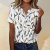 Women's Casual Floral Print Short Sleeve Fashion Top