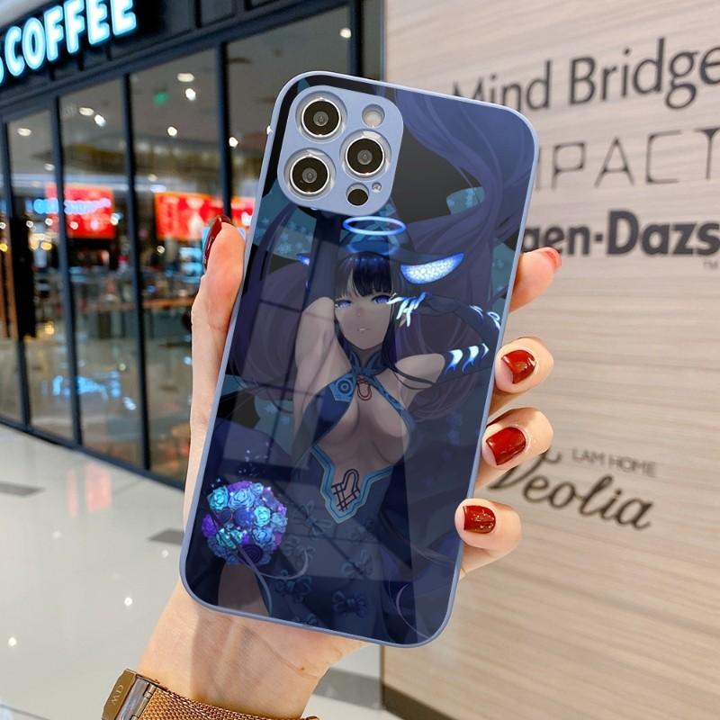 Husă de Telefon Drăguță Străină Yang Guifei Pentru IPhone 14 13 12 11 Pro Max X XR XS 8 7 Plus Husă Colorată din Sticlă Lichidă