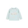 White Wheat Kids' Cotton Long-Sleeve Embroidered Graphic T-Shirt