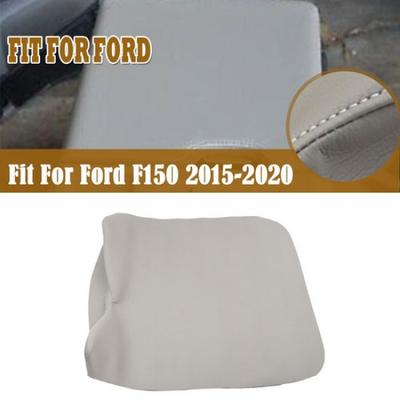 For 2015- Ford F150 Center Console Lid Leather Armrest Pad Cover Gray
