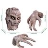 Halloween Výzdoba Tváře stromů Venkovní, Strašidelné 3D Obličej z kůry stromu Zombie Ruce Pryskyřičná plastika, Dekorace Stromů Venkovní Na Halloween