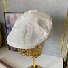 Cotton Jacquard Embroidered Berets Polyester Women Artist Hat Vintage Chinese Forward Hat  Spring