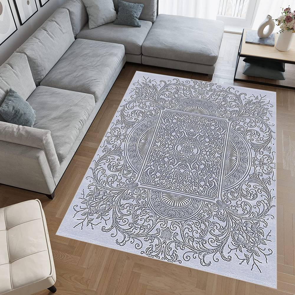 

Eliana Home Washable Printed Carpet LNA1952-SM498 50x80 серый