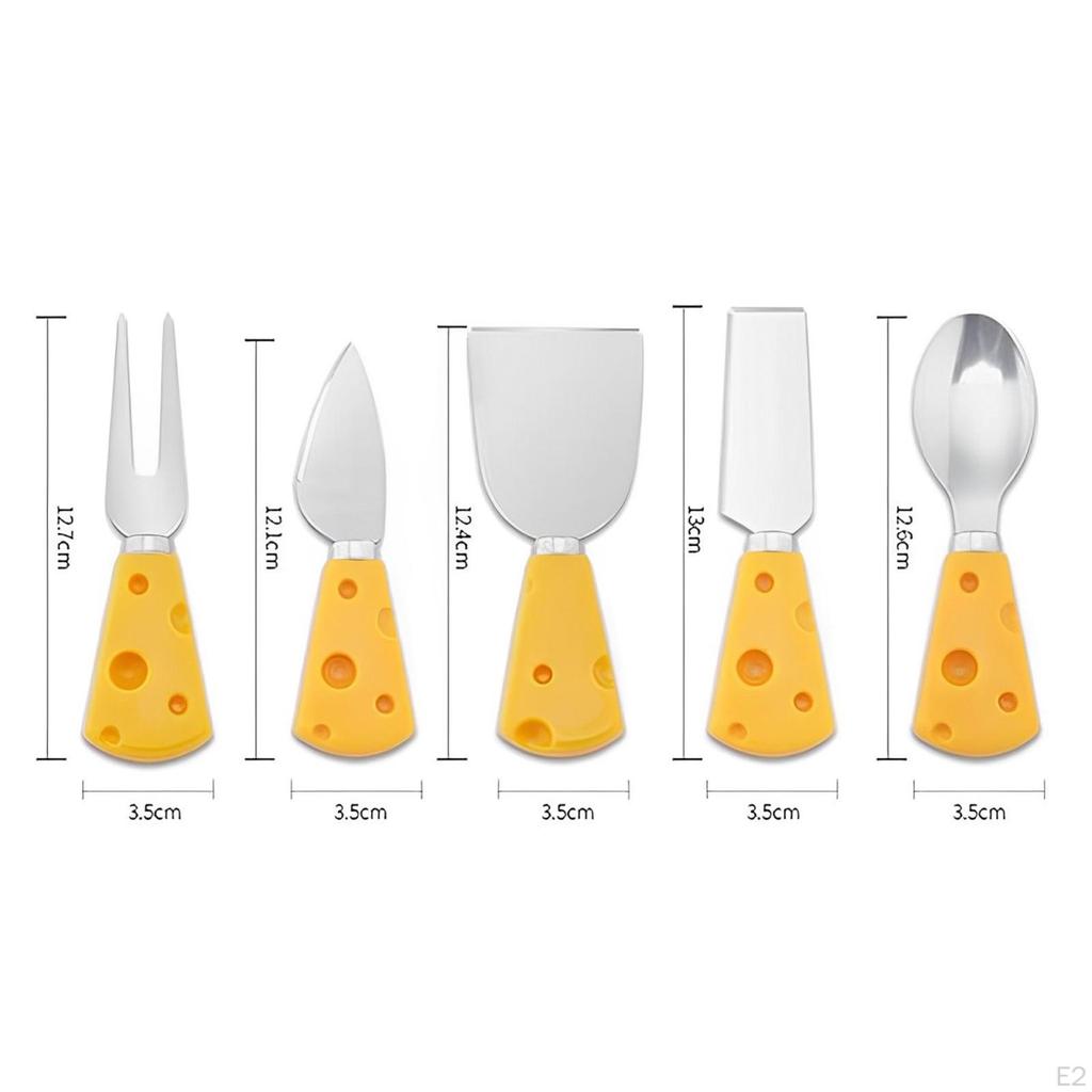 5 Pieces Cheese Knives Knife Set for Wedding Charcuterie Board Pastry