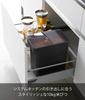 Yamazaki (Yamazaki Industries) Airtight Rice Bin, 10kg, with Measuring Cup, Black, Approx. W30.7 X D19.7 X H31.2cm, Tower Series, Moisture and Oxidati