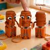 Tung Tung Tung Sahur Fidget Keyboard Clicker Keychain Anxiety Relief Stress Toy Keychain With Sound And Light Action Figure