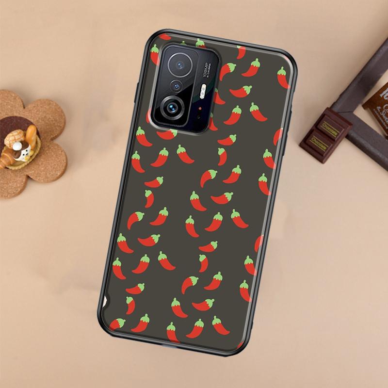 Red Chilli Pepper Pattern Case For Xiaomi 14T 11T 12T 13T Pro 13 14 Ultra POCO X7 Pro X3 X5 F3 F5 F6 M6 X6 Pro Cover