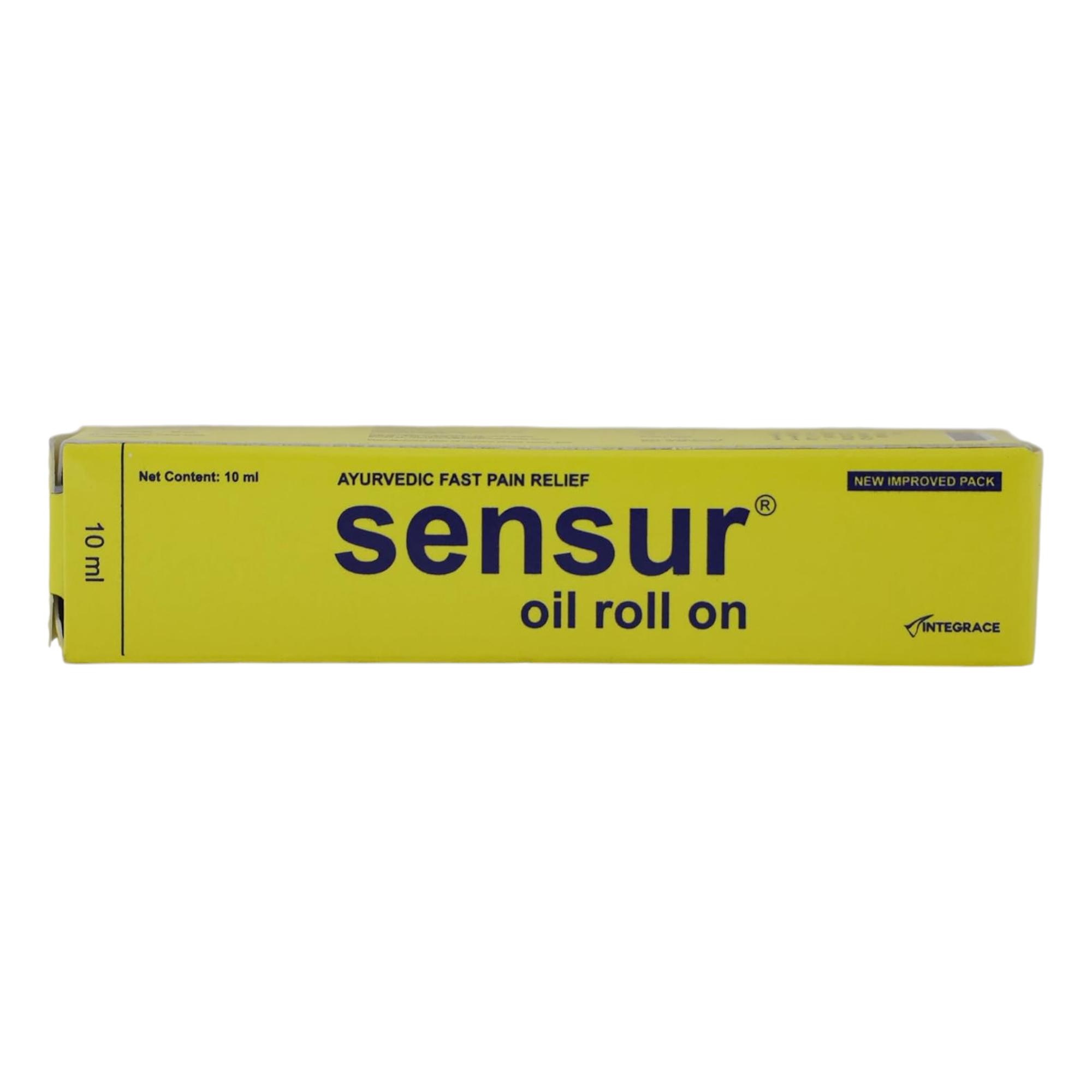 

Sensur 10 ml Roll On Oil Bottle for Relaxation and Soothing Aromatherapy, Single Pack Natural Herbal Oil