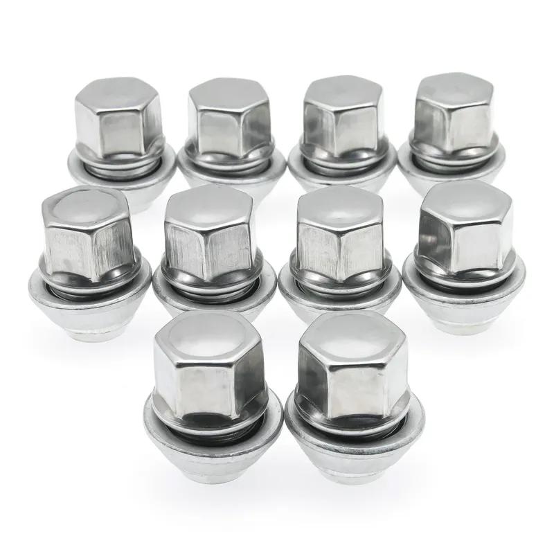 5/10 Piece 19MM Bolt Lug Stud Tyre Nut Alloy Steel Wheel M12x1.5 Nuts Alloy Steel Wheel Nuts for Ford Fiesta Mondeo C-Max Focus