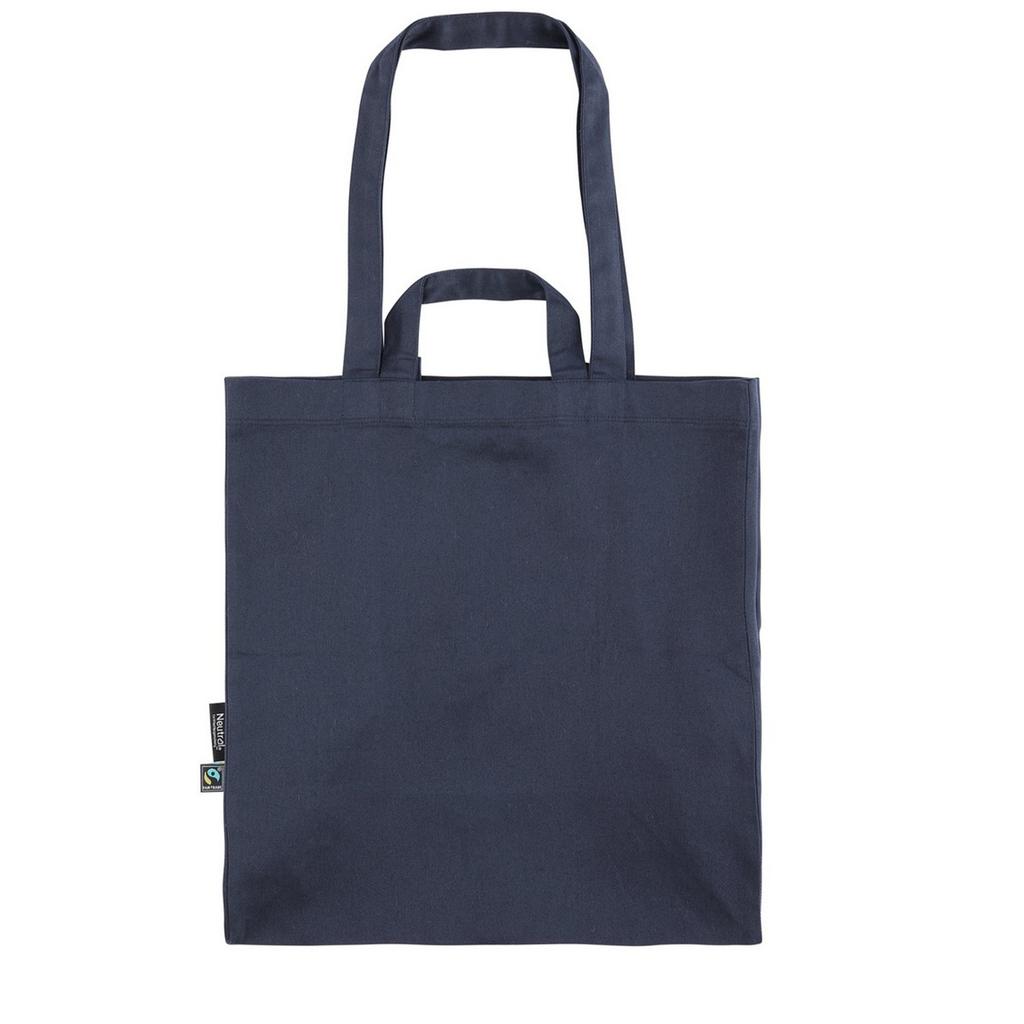 Neutral Twill Multiple Handles Shopper Bag