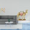 Wooden Bird Wall Art And Camel Figurine Resin Animal Statue Decorative Ornament for Housewarming