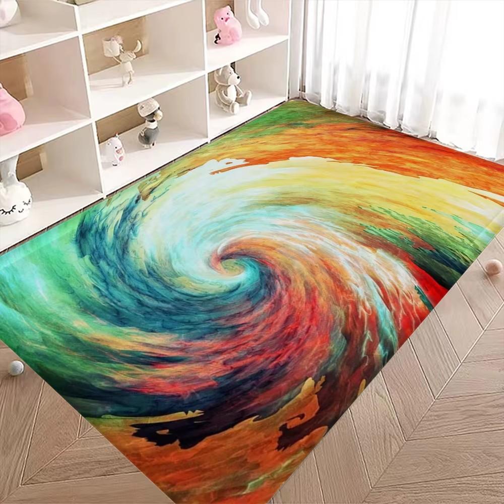 Bunte abstrakte Kunst Fußmatte Badezimmerteppich Kinderzimmer Schlafzimmer Dekoration Balkon Anti-Rutsch Fußmatte Wohnzimmer Nachttischteppiche