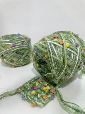 Mungbohnen-Farbverlauf Grün Garn für Handgestrickten Schal, DIY Haarspange und Kleidung – 80g, Stricknadel Wolle.