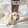 2-in-1 Pet Hair Dryer with Slicker Brush Overheating Protection 3 Blowing Modes Low Noise Dog Grooming Blower with Comb Brush