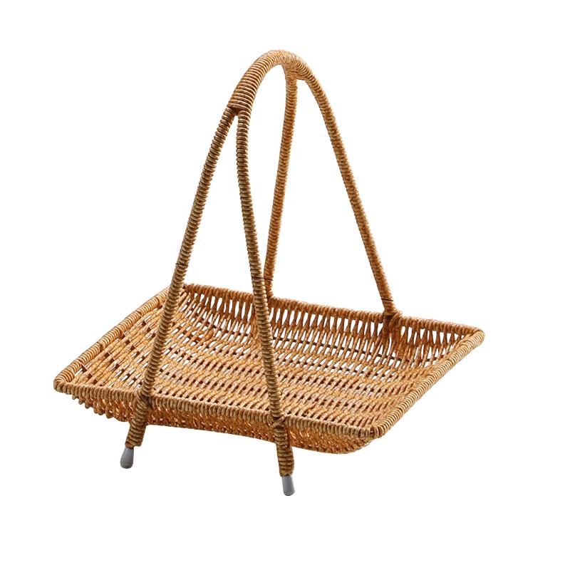 Nordic Style Multi-Layer Imitation Rattan Fruit Basket Set