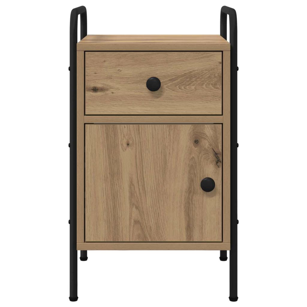 Nightstand 2 Pcs. Artisan Oak 35 X 36.5 X 61 Cm Engineered Wood