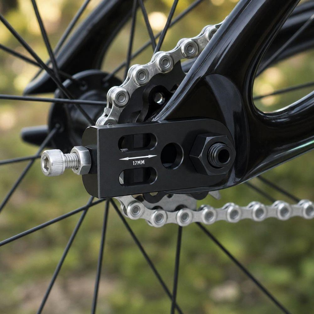 2PCS Aluminum Alloy,Stainless Steel Bicycle Chain Tensioner for BMX ,fixie Bikes