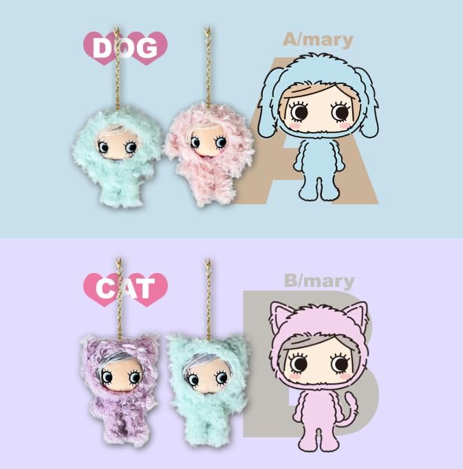 Ilmer Happy Doll Animals Hapiani, 10cm in length, palm-sized plush charm, 1 of 11 varieties, a surprise toy that you'll never know what you'll get.