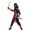 Carnival Boys Child Ninja Costume Role Play Assassin Samurai Warrior Hooded Suit Kids Halloween with Ninja Sword Fancy Dress Up