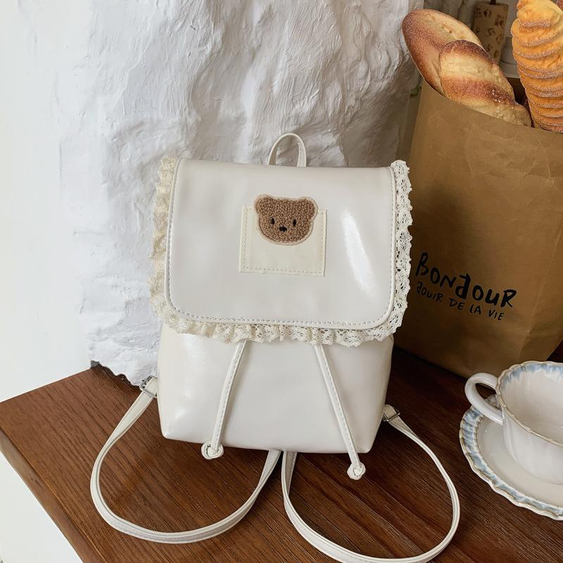 Schoolbag1011 Summer New Fashion Commuter Class School Bag Large Capacity Bear Backpack Cute Girls Backpack Women