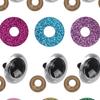100PCS DIY Handmade Accessories Colorful Glitter Safety Eyes Plastic With Washers Glitter Safety Eyes Crochet Eyes Puppet