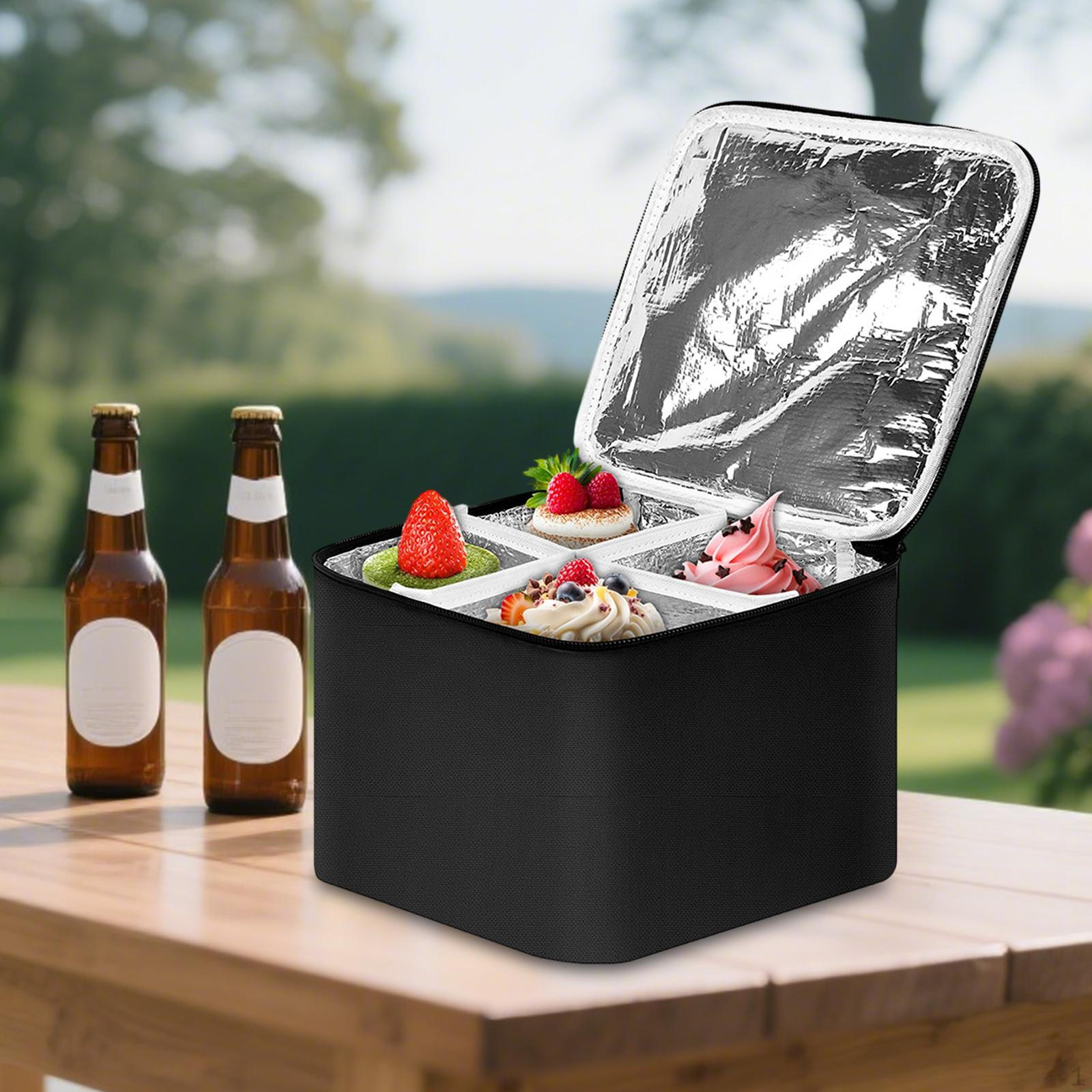 

Insulated Bag Insulation Reusable Thermal Handbag Ice Cream Carrier for Dessert Work Picnics