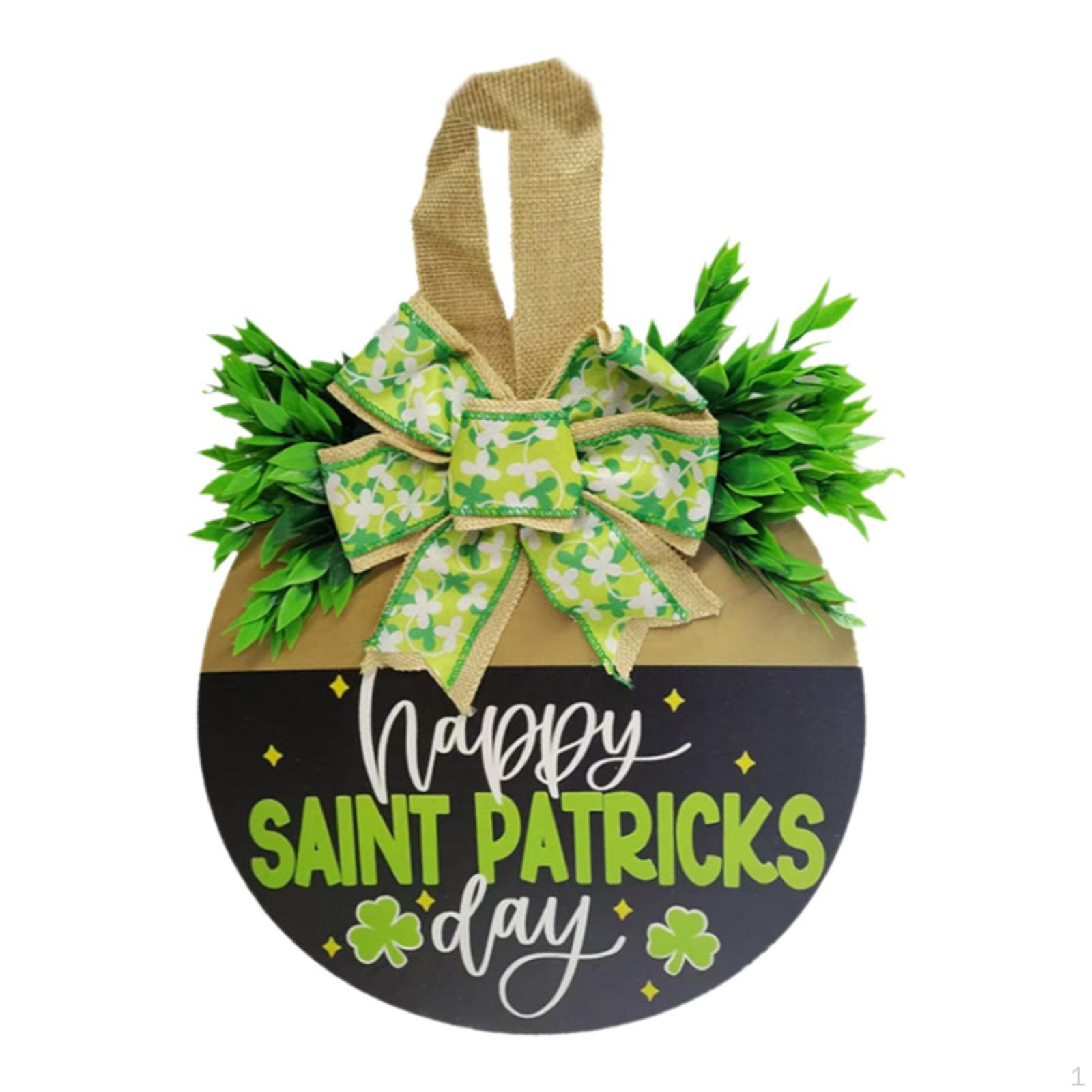 

С Днем Святого Патрика Знак Подвеска на дверь 30x30 см DIY Поделки Настенный декор Подвесное украшение Дерево Style B