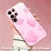 2DFlat Samsung electroplated tempered glass phone case,Pink Heart Design Phone CaseSuitable for Galaxy S26 S23 S24FE S25ULTRA S22 S21