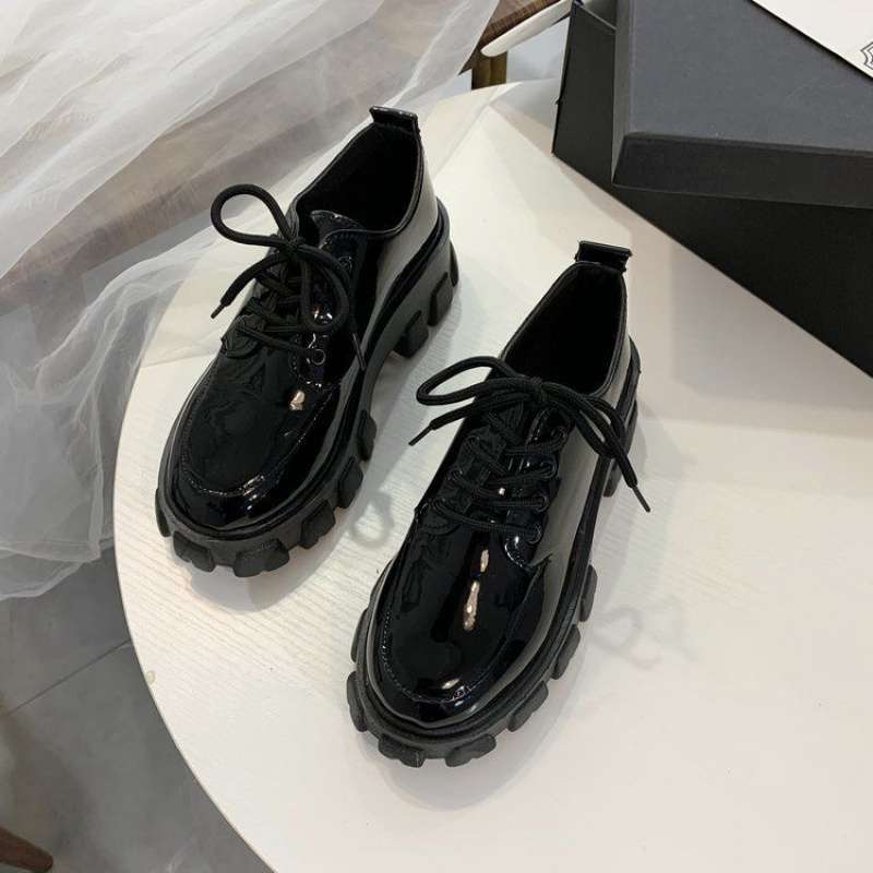 black small platform shoes