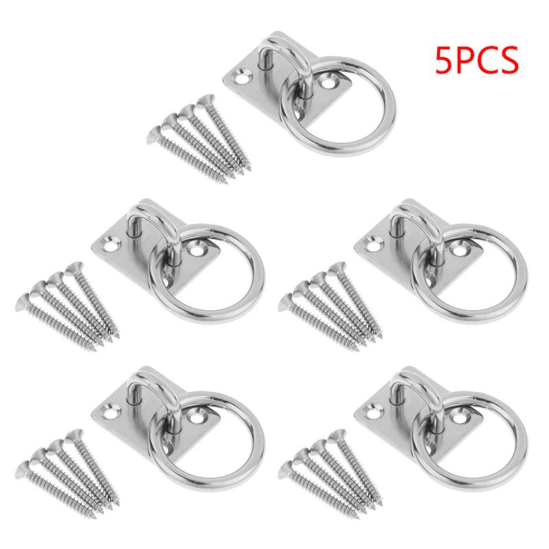 3.5*3cm High Quality Stainless Steel Universal With Ring Marine Eye Plate Stable Rust Protection Boat Cabin Accessories