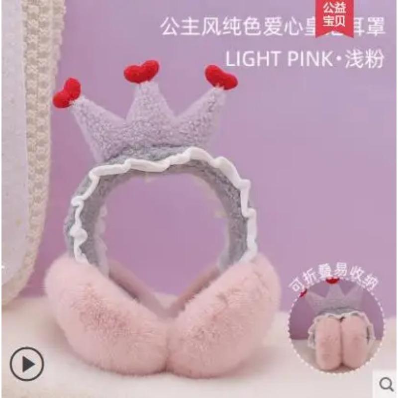 Schöne Prinzessin Warme Plüsch Glitzer Ohrenschützer Baby Kind Ohrenschützer Ohrenschützer Für Mädchen Wärmer Winter