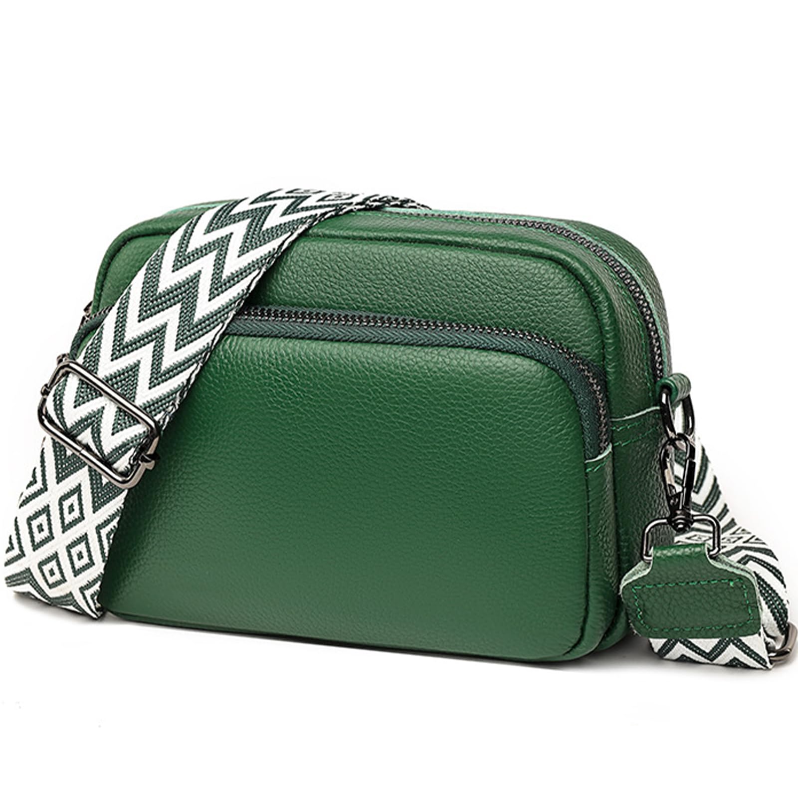 

Shoulder bag for genuine popular ladies mini bags for lightweight brand bags for large casual wide shoulder green [Ganve] women, crossbody, leather,