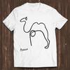 Picasso Kamel Enlinjeteckning Konst Rolig Meme Kultfilm Cool Gåva T-shirt Herr Barn T-shirt C760