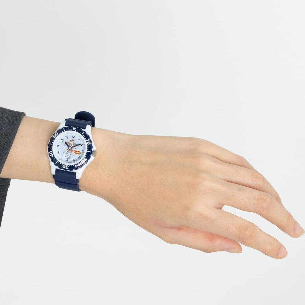 Black [Citizen Q&Q] Q&Q V51A-502VK Kids' Watch,