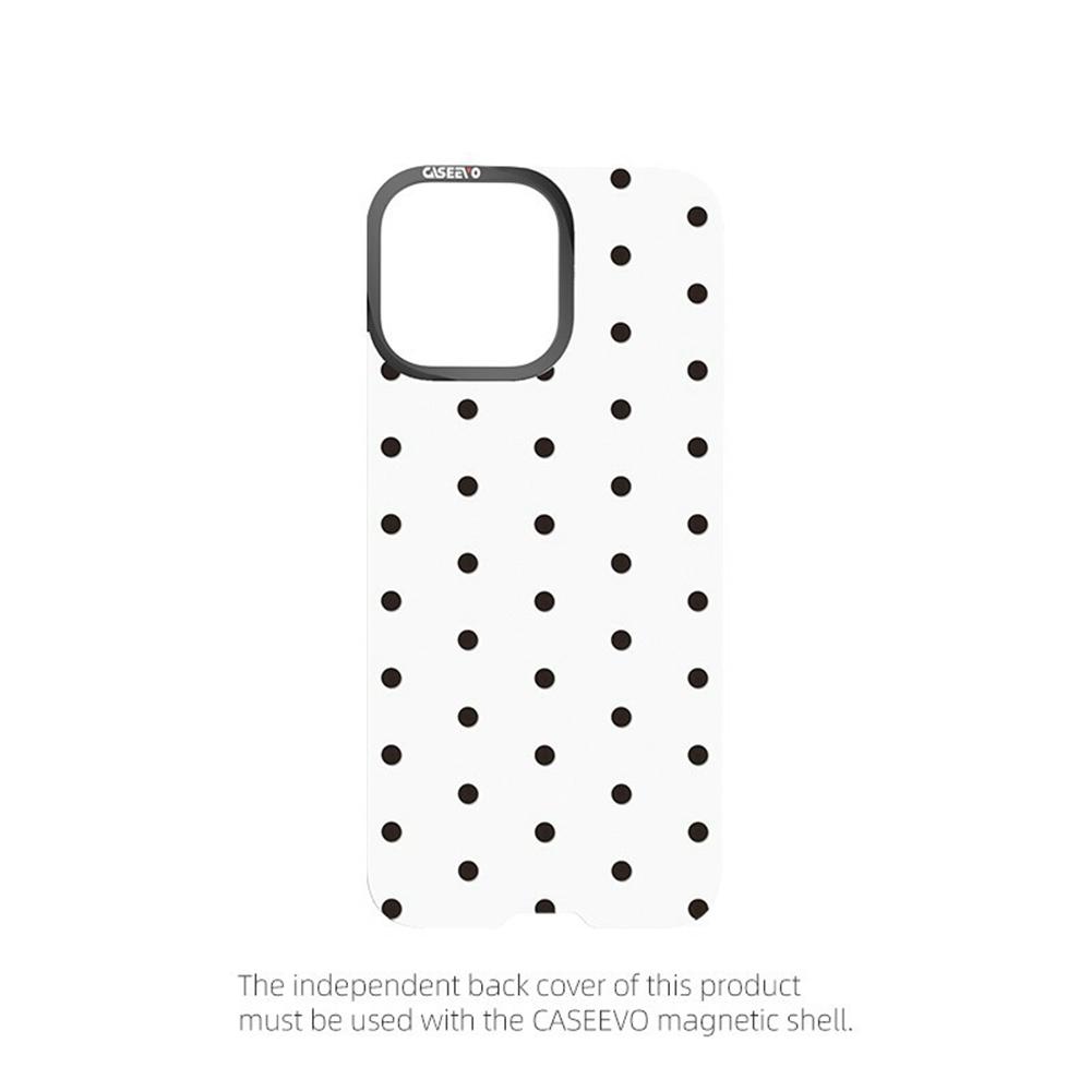 CASEEVO For iPhone 14 Pro Max Case Compatible with MagSafe TPU Acrylic Cover with Interchangeable Dots Backplate