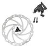 TEKTRO Road Flat Mount Mechanical Disc Brake Set 160mm Front and MH1849 MD-C550 Rotors, Rear,