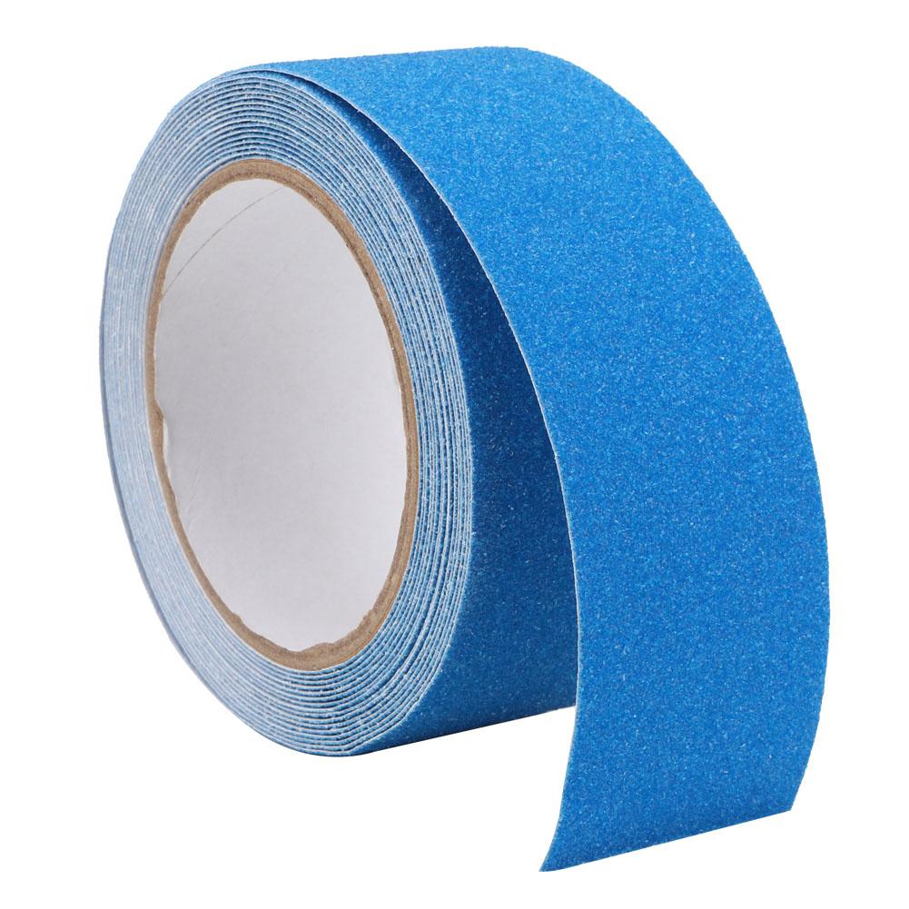 Quartz Sand Non Slip Tape Floor Stair Step Anti Slip Safety PVC Tape Adhesive 5m (Blue)