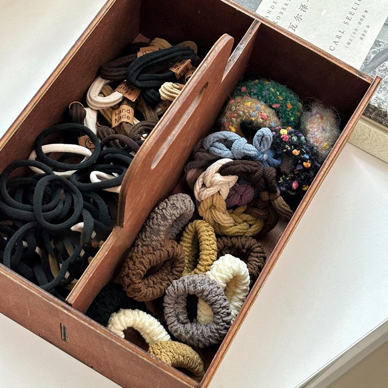 86 Trendy Thick Bear Hair Ties: Elastic Bands for Women, Bai Lu Style, High Ponytail, Thickened & Widened