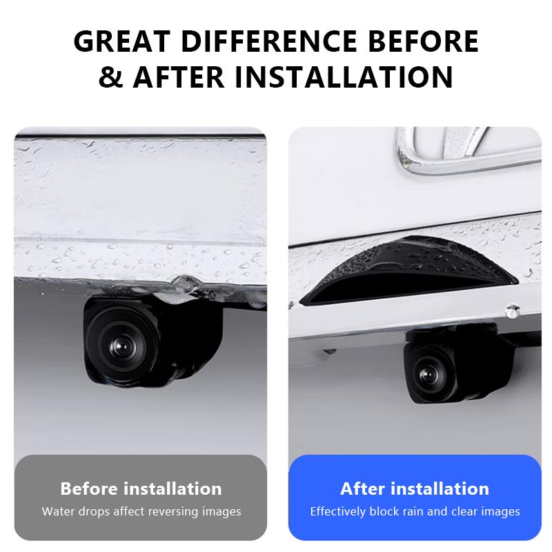 SEAMETAL Car Rear Camera HD Reversing Rain Cover Silicone Weatherproof Rainproof Protection Guard for Rear View Camera Easy Install