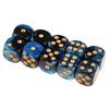 20 Pcs Acrylic 6 Sided Dices Round Corner Double Color Dices Mahjong Accessory