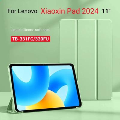 Pro Lenovo Tab M11 Case 11palcový magnetický stojánek Měkký zadní kryt TPU Pro Xiaoxin Pad 2024 TB-331FC Full Body Protect Shell